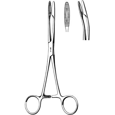 Maier Dressing Forceps, Box Lock, 10 1/4" (26.0 Cm), W/ Catch, Curved